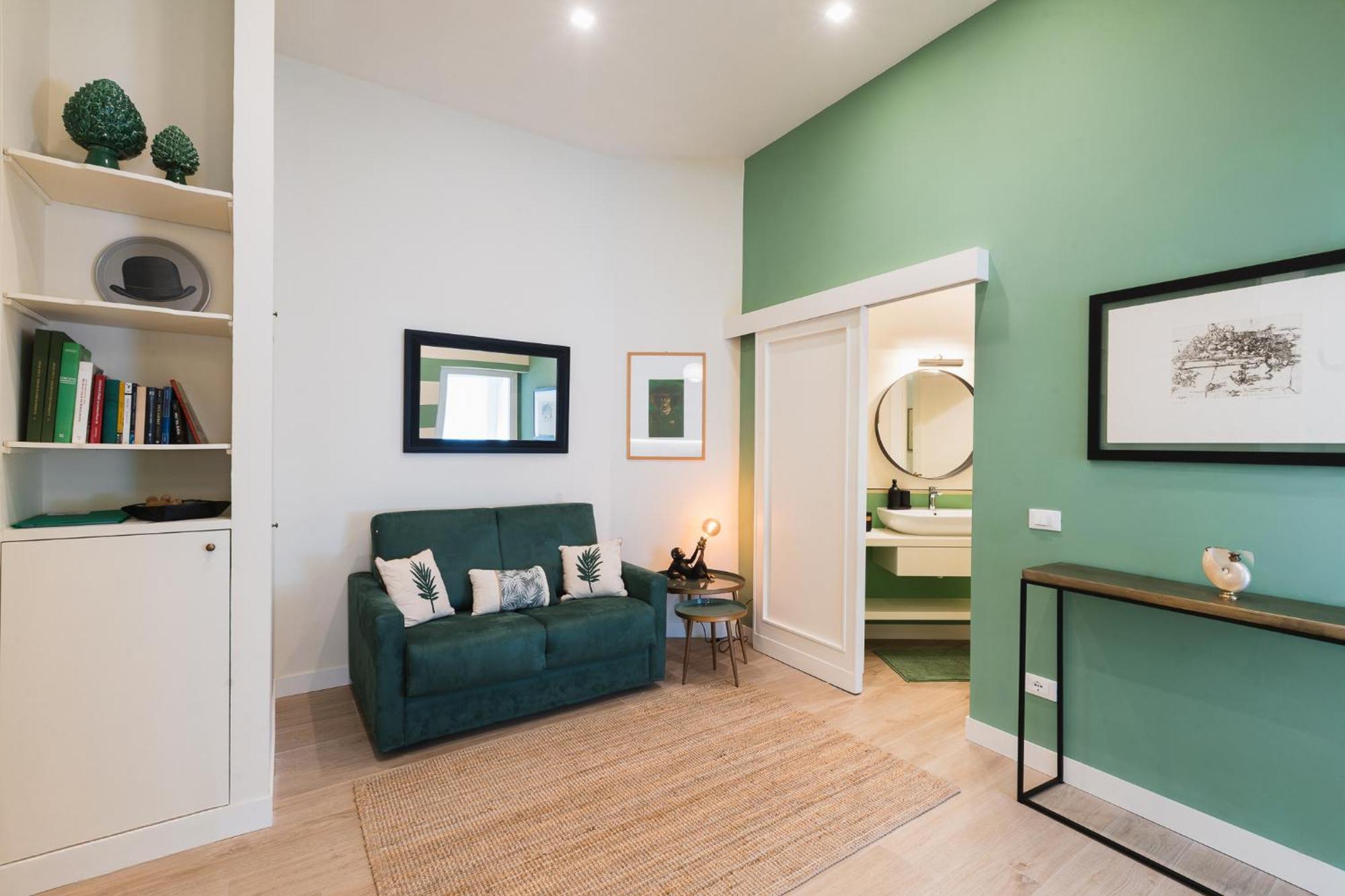 Cozy Olive Green Flat Floransa Dış mekan fotoğraf